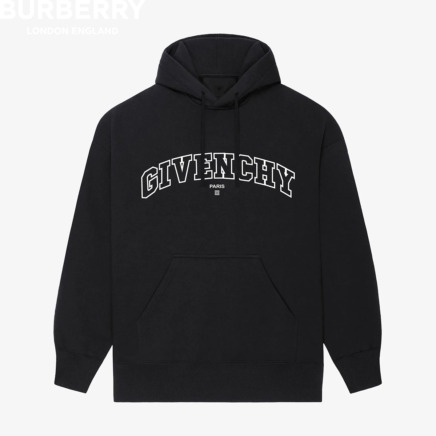 Hollow Classic Print Hoodie