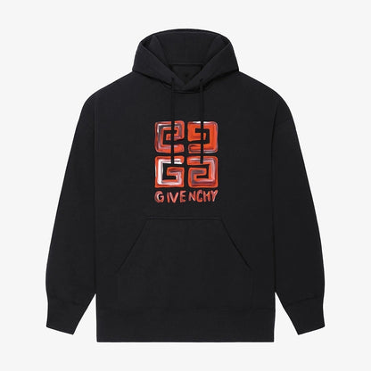 4G Red print Hoodie