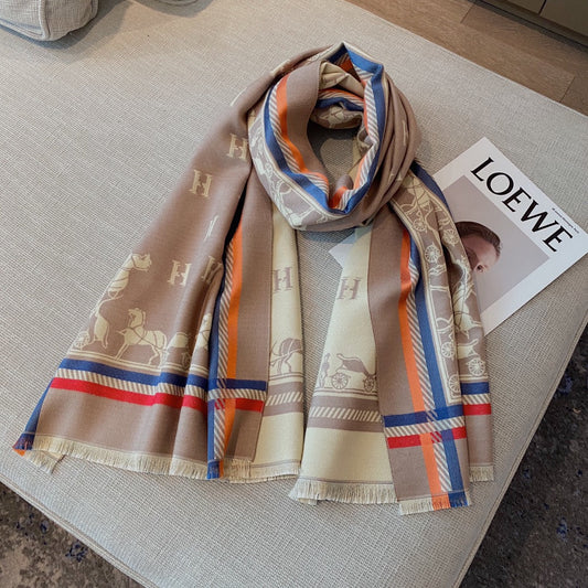 6-color classic cashmere scarf