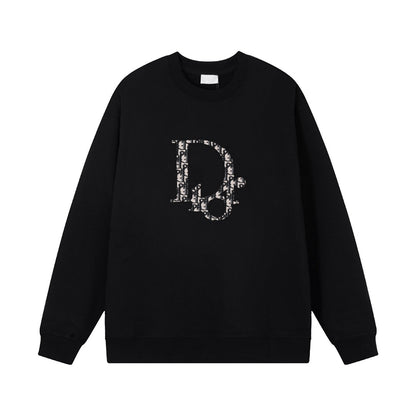 Classic Overlap Print Sweatshirt