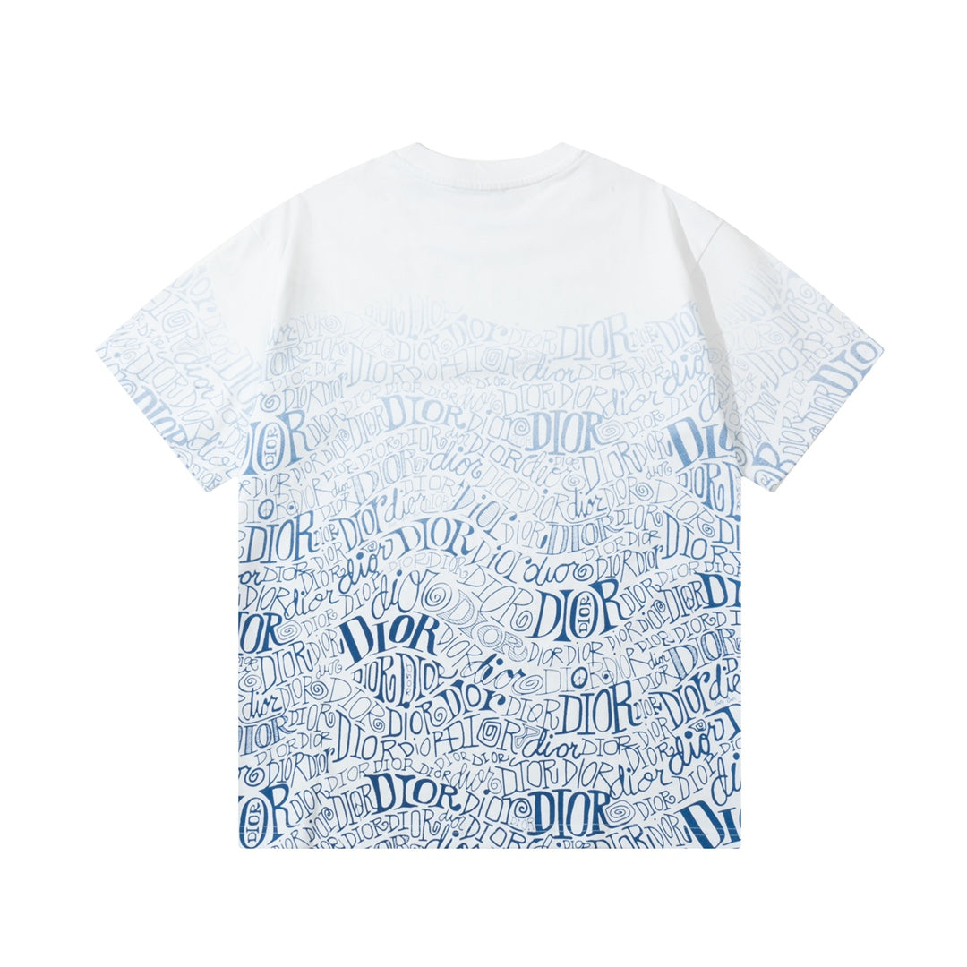 Gradient Print Direct Spray T shirt