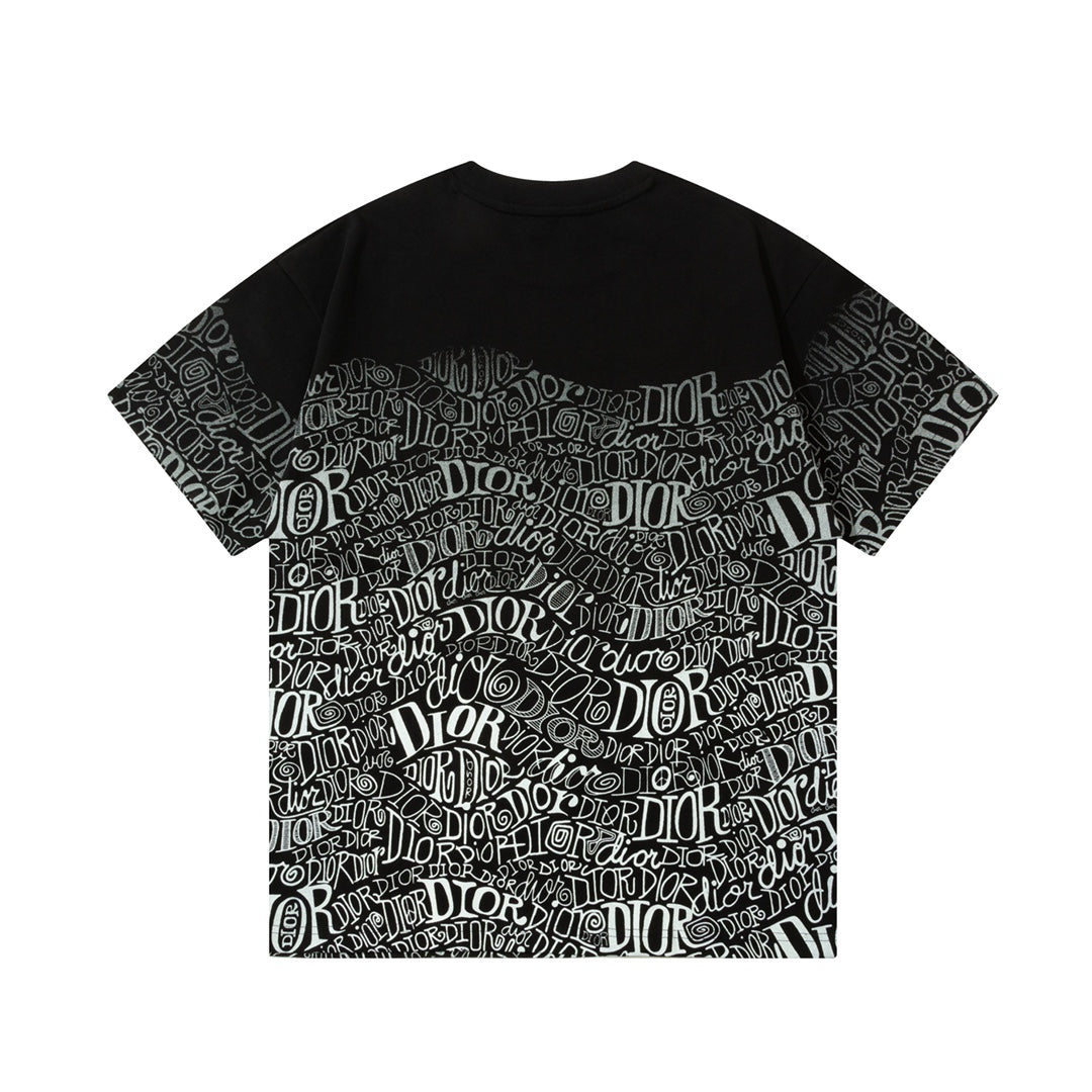 Gradient Print Direct Spray T shirt