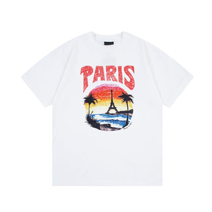 Sunset Tower Print T shirt