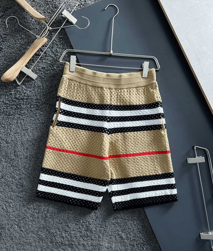 Striped Knit Shorts