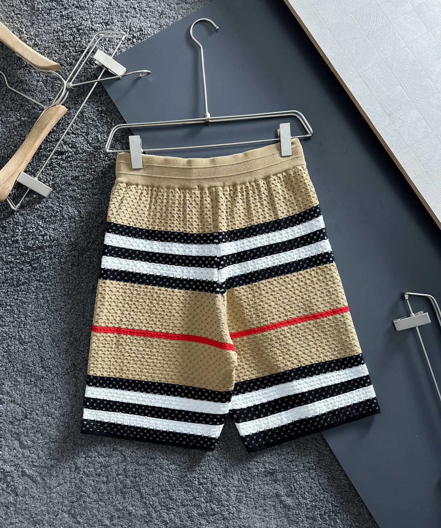 Striped Knit Shorts