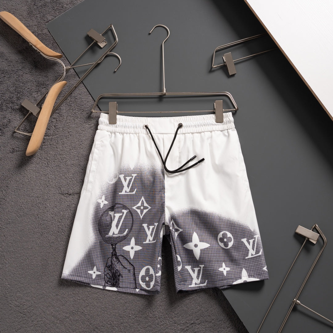 White Render Board Shorts